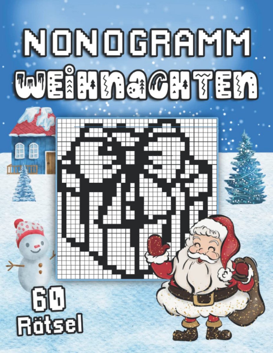 Nonogram Puzzelboek Kerst: Logische Bildpuzzels voor Jong en Oud