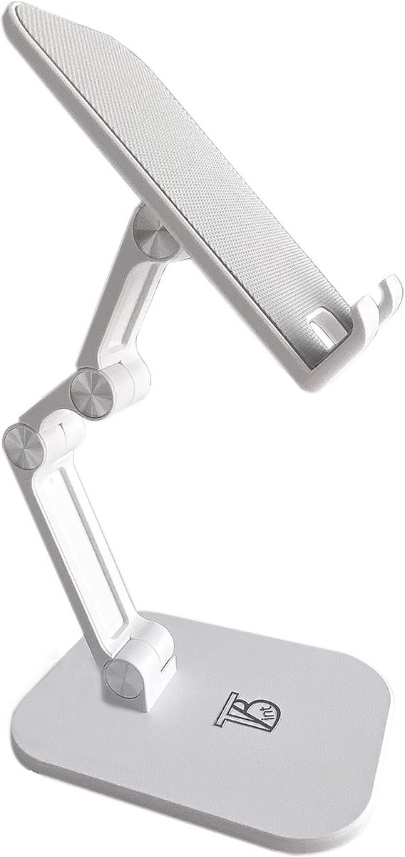 Stabiele en Opvouwbare Houder voor Tablet, iPad en Mobiele Telefoon - Wit