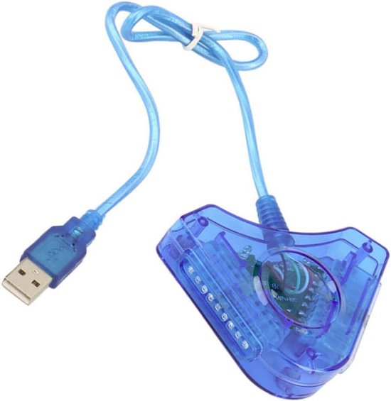 Dual USB Adapter voor PS1 en PS2 Controllers naar PC - Plug & Play | bol