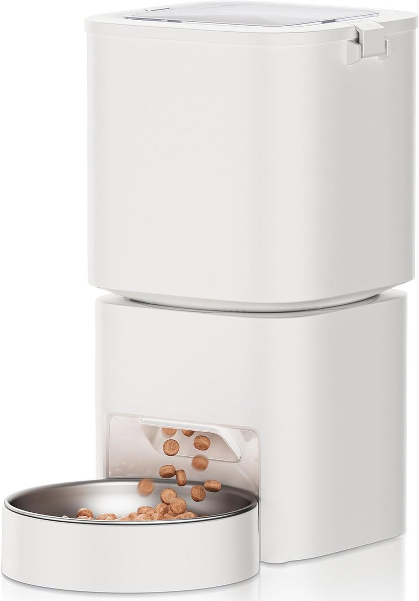 Automatische Voederdispenser voor Katten en Honden met Instelbare Maaltijden en 5 Liter Capaciteit