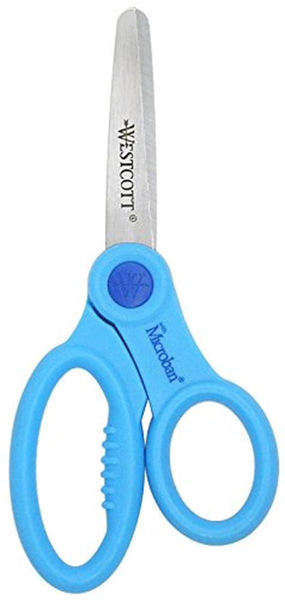 Antibacteriële Kinderschaarschaar 13 cm met Ronde Punt en Ergonomisch Handvat