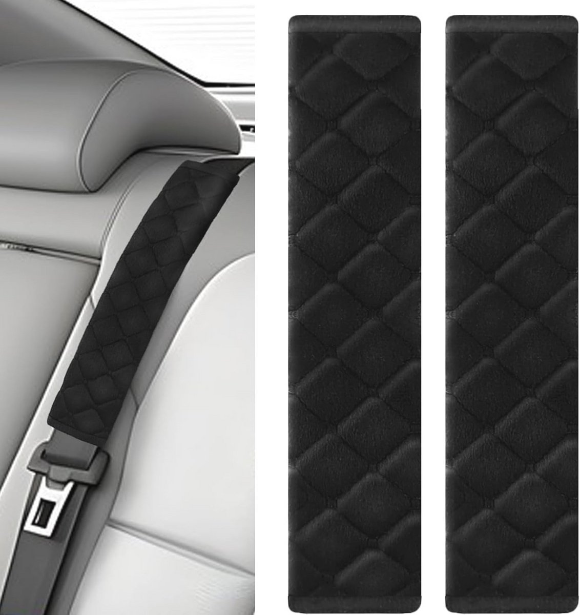 Autogordelvullingen 10,6 inch - Comfortabele schouderriemhoezen voor auto's en meer