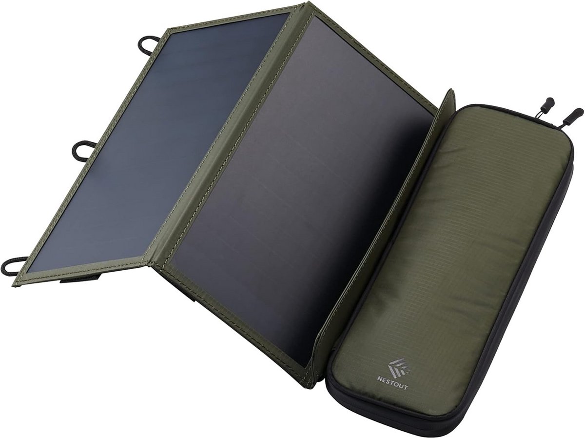 Draagbaar 28W Zonnepaneel - Opvouwbare USB Solar Charger voor Telefoon & Camping