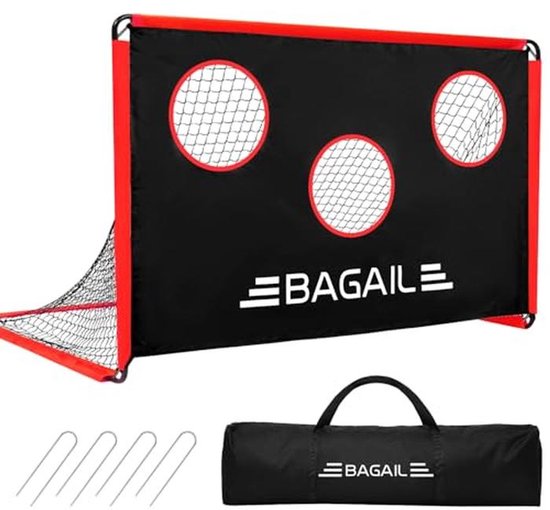 Verbeterd Voetbaldoel 2-in-1 - Draagbare Voetbal Goal voor Training en ...