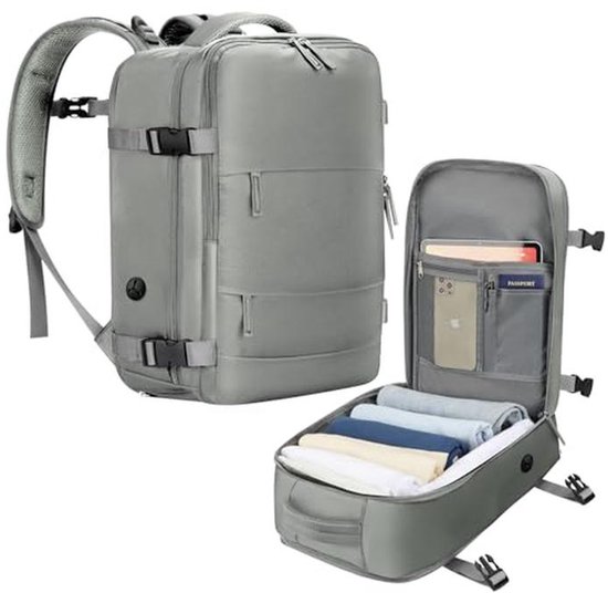 Vacuumrugzak Handbagagerugzak voor Easyjet Reisrugzak Waterdichte handbagage onder de stoel Vliegtuigreistas Weekendtas Wandelrugzak Casual dagrugzak, R1-Zwart Vacuumrugzak Handbagagerugzak voor Easyjet Reisrugzak Waterdichte handbagage onder de stoel Vliegtuigreistas Weekendtas Wandelrugzak Casual dagrugzak, R1-Zwart