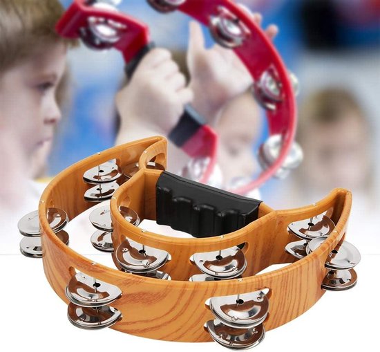 Claps Claps Instrument TEMGoods - Dubbele Rij Tamboerijn Handbell Clap Drum Percussie ...