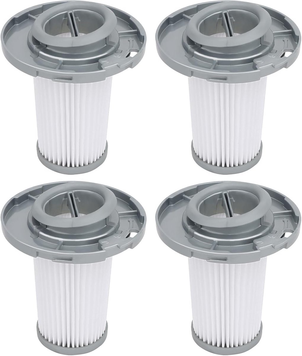 4 Pack Vervangingsfilters voor Draadloze Steelstofzuigers