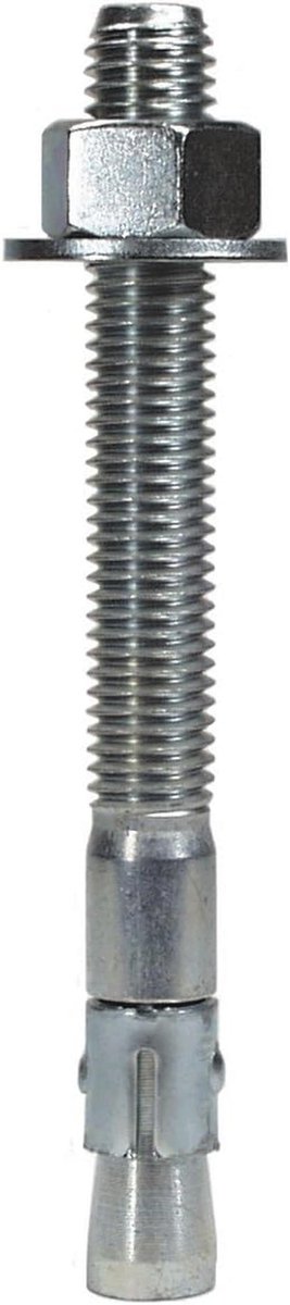 Sterke stropdas 3/4-inch bij 8-1/2-inch met 6-inch schroefdraadlengte verzinkt stalen wig-alle anker, 10-delig