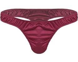 Mannen Satijnen Wetlook G-String Tanga Ondergoed Lage Taille Prikkelend