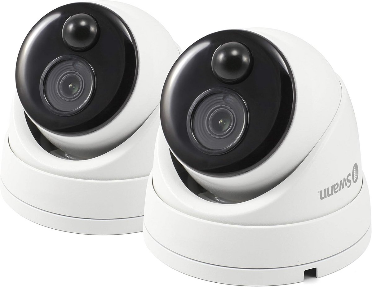 1080p Full HD Thermische Sensing Dome CCTV-camera's - 2 Pack