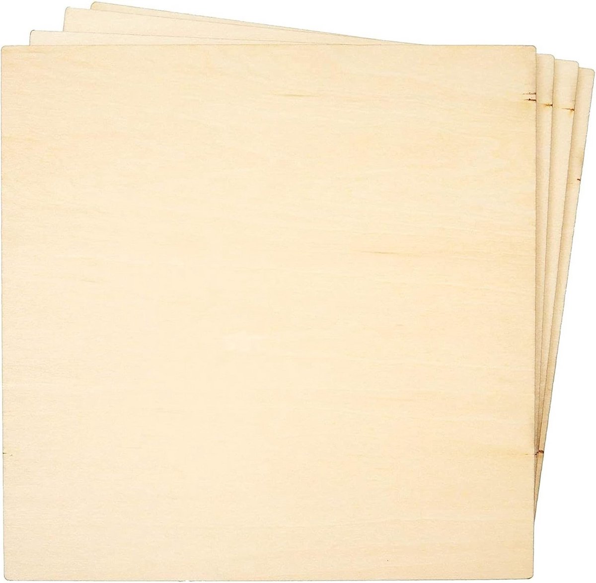 8 Stuks Vierkante Basswood Multiplex Platen voor Houtbranden en Knutselen - 15x15 cm