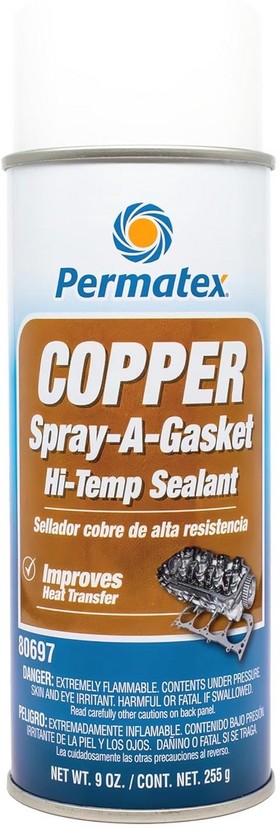 Koperen Afdichtspray voor Hoge Temperatuur - Sneldrogend en Warmtebestendig