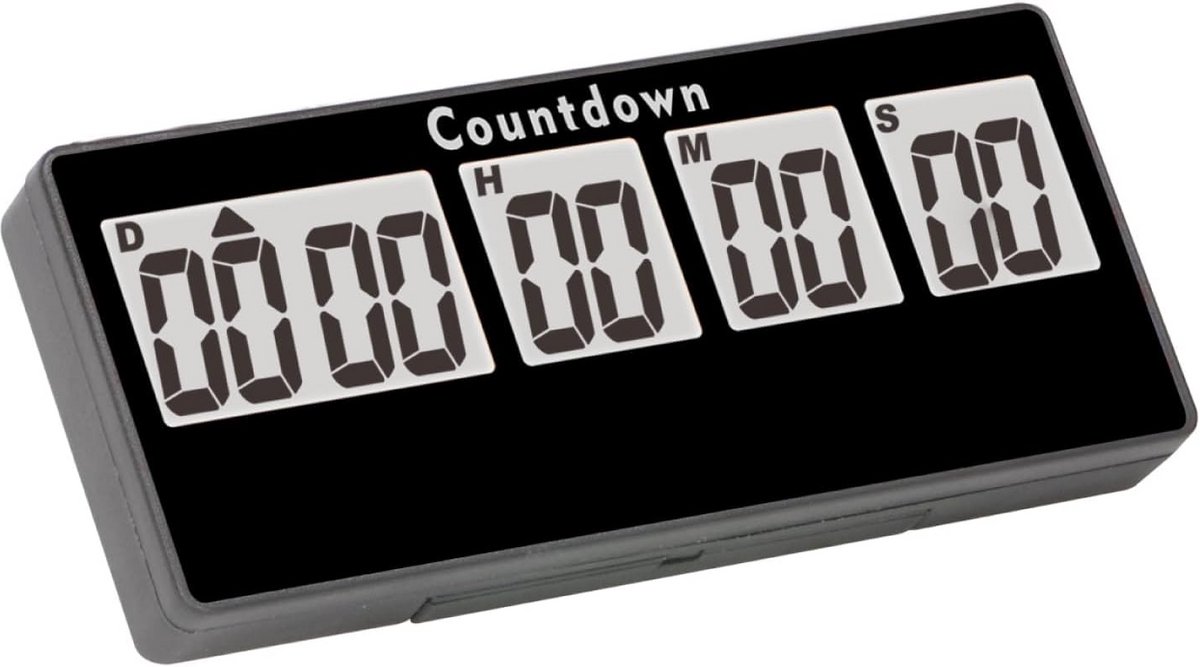 Digitale Countdown Timer voor 9999 Dagen, Keukenwekker met Magneet