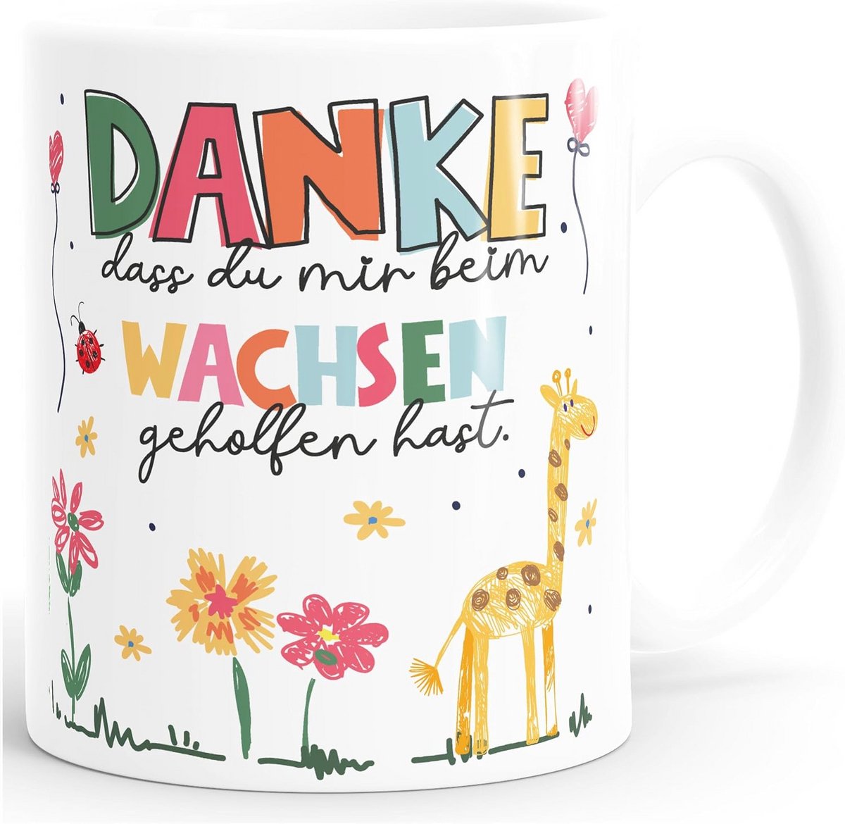 Koffiemok Bedankt voor je hulp en steun - Afscheidsgeschenk voor opvoeders