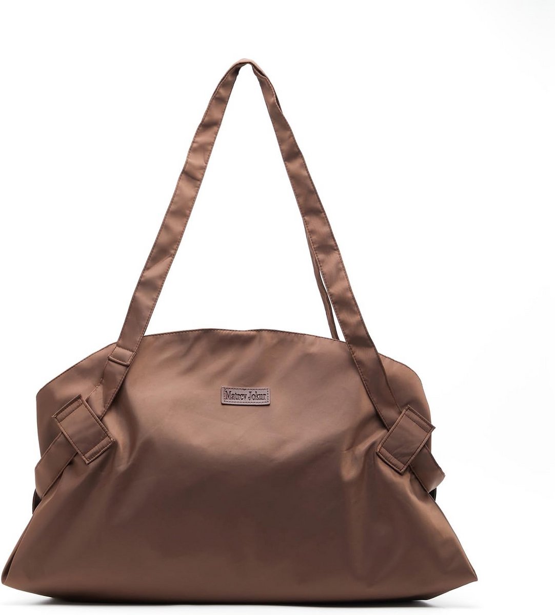 Waterdichte tas - Grote bruine tote bag voor werk, reizen en winkelen