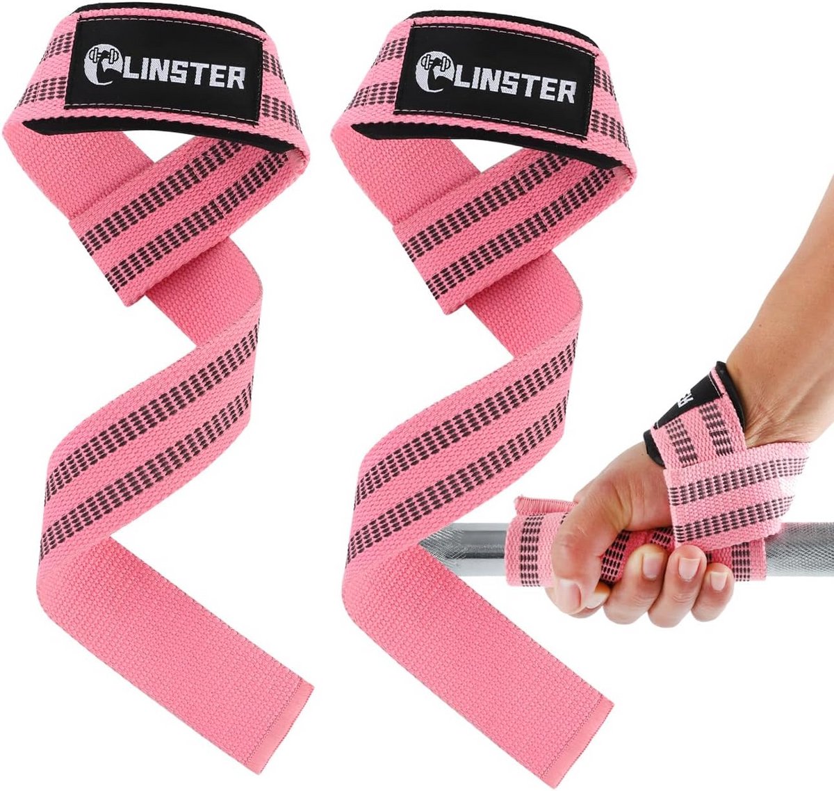 Professionele Lifting Straps voor Krachttraining en Gewichtheffen - 61 cm met Antislip Grip