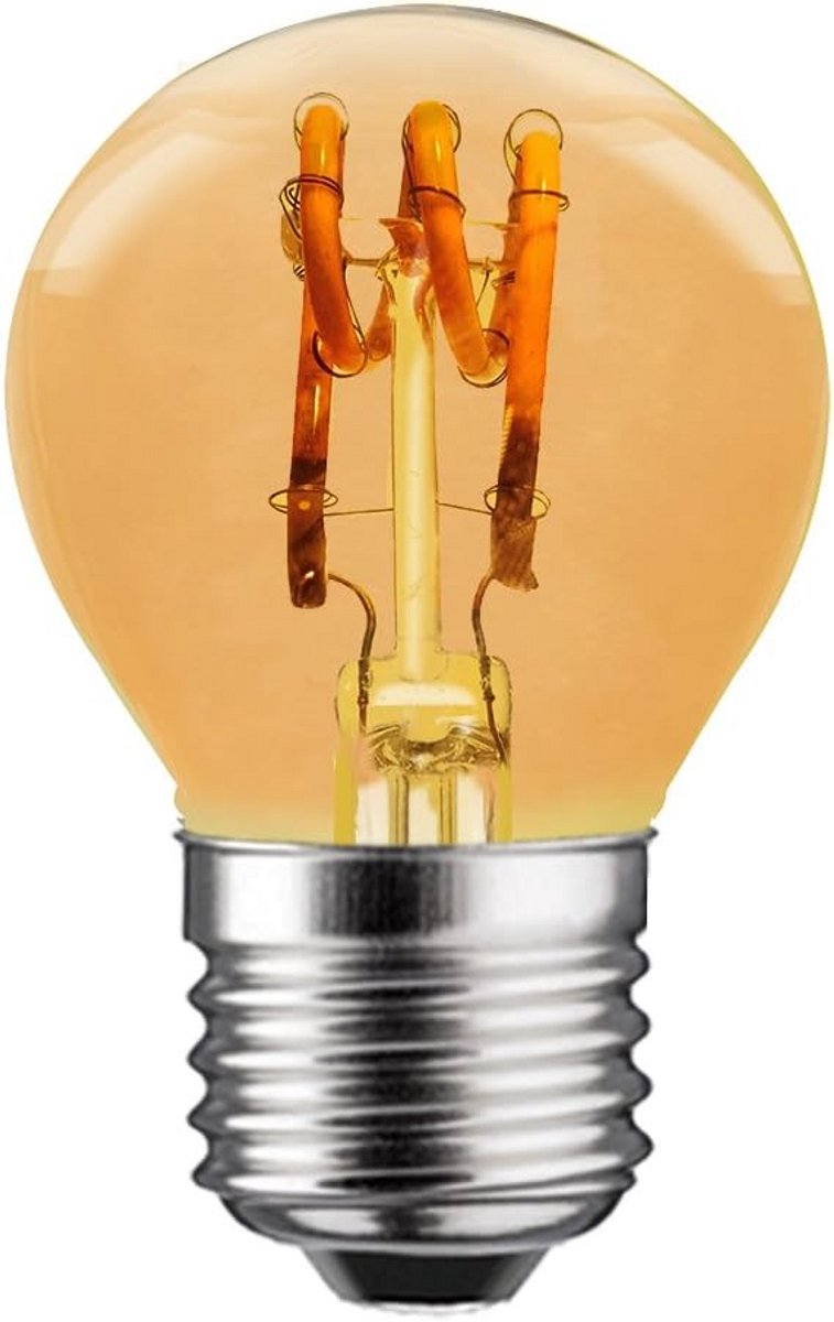 Decoratieve LED Filament Lamp 3W E27 Goudkleurig Extra Warm Wit Dimbare Druppelvorm