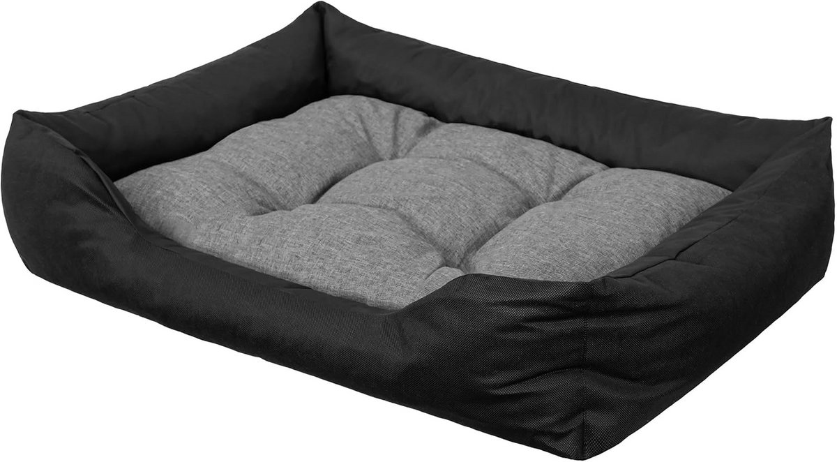 Luxe Hondenmand XL: Waterafstotend Kussen voor Grote Hond of Kat - Grafiet Grijs - 114x84 cm