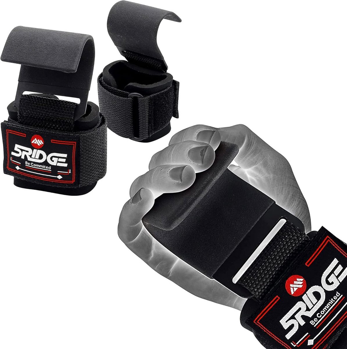 Gewichthefbanden met Haken voor Krachttraining en Deadlifts