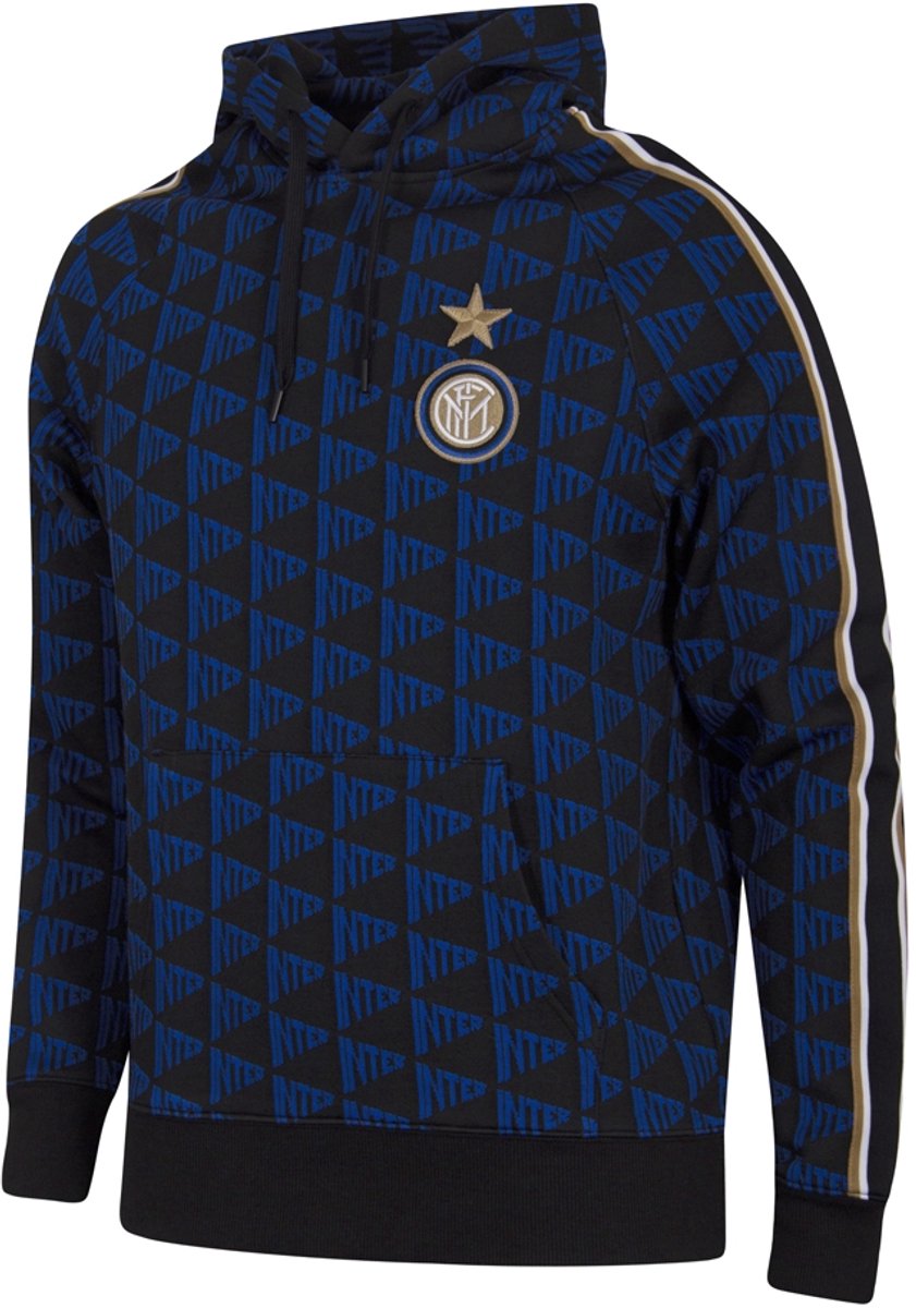 COPA - Inter Milan All Over Trui Met Capuchon - Heren - Zwart - XXL