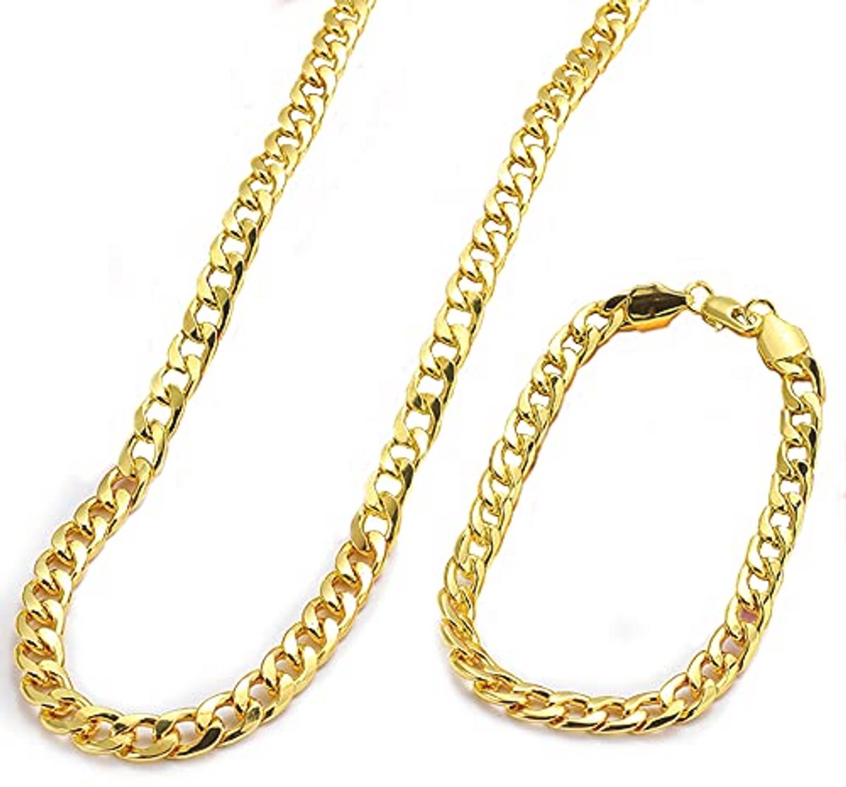 Gouden Cuban Link Chain voor Heren - Elegante Hip Hop Schakelketting