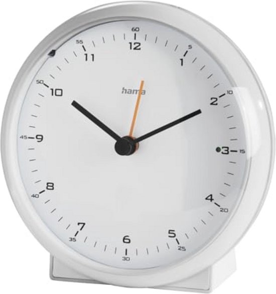 Seiko Wekker Kunststof Wit QHR204W - Met Piepalarm En Sluimer