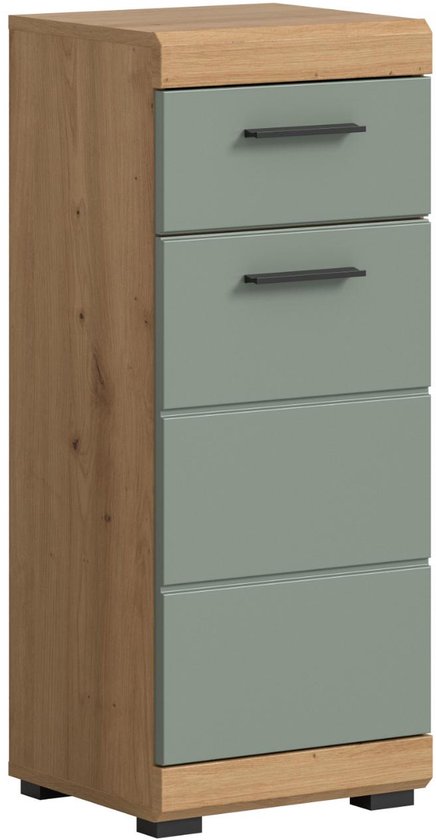 Trendteam amada- badkamerkast - staande kast - wit - hout - 79 cm hoog Trendteam amada- badkamerkast - staande kast - wit - hout - 79 cm hoog