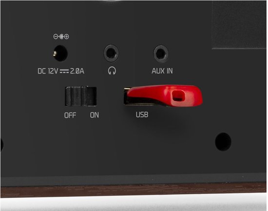 Internetradio - Audizio Foza digitale radio met Bluetooth - DAB radio en FM radio in één - Houtlook