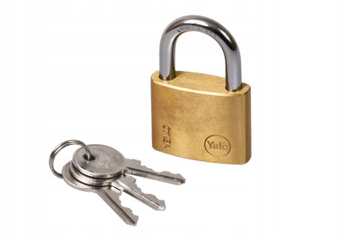 Yale Messing Hangslot 40mm - Robuust en Veilig