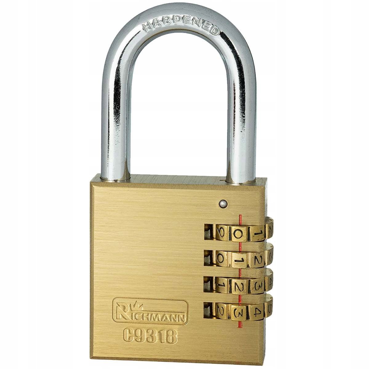 RICHMANN Goudkleurig Cijferslot 60mm - 4-cijferige code