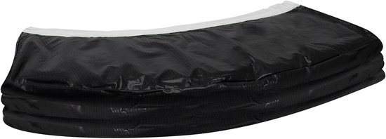 VirtuFit Beschermrand - Trampolinerand Zwart / Wit - 20 mm dik - Ø251 cm - Beschermrand Trampoline - UV en Waterbestendig PVC