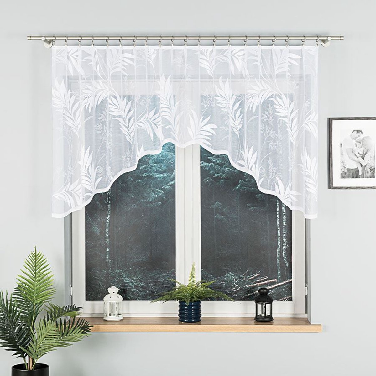 Markizeta KAJA Serie - Kant-en-klare Jacquard Gordijn - 250x100 cm - Wit
