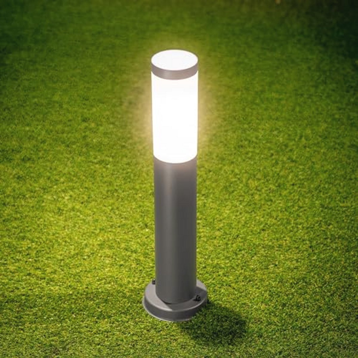 CGC Lighting Antracietgrijs buitenpaal buitenlicht buitenlicht binnentuin patio veranda deur serre terrasschuur (grijs medium)