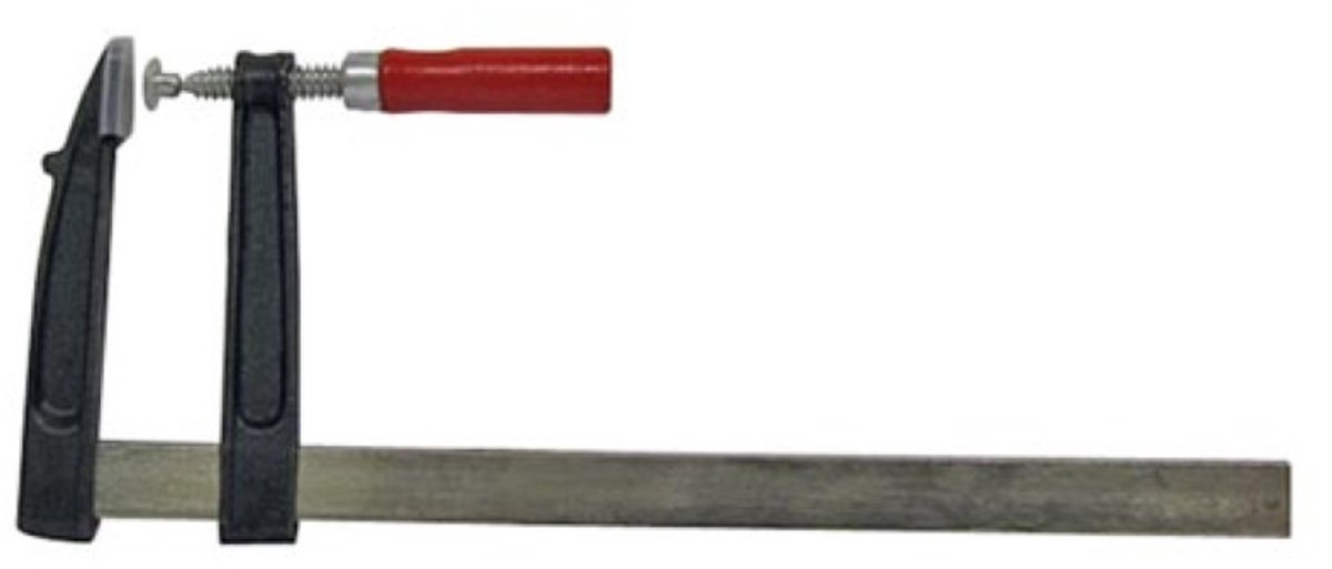 Toolland Spanklem, 300 x 120 mm, 880 g, ergonomisch handvat, rood