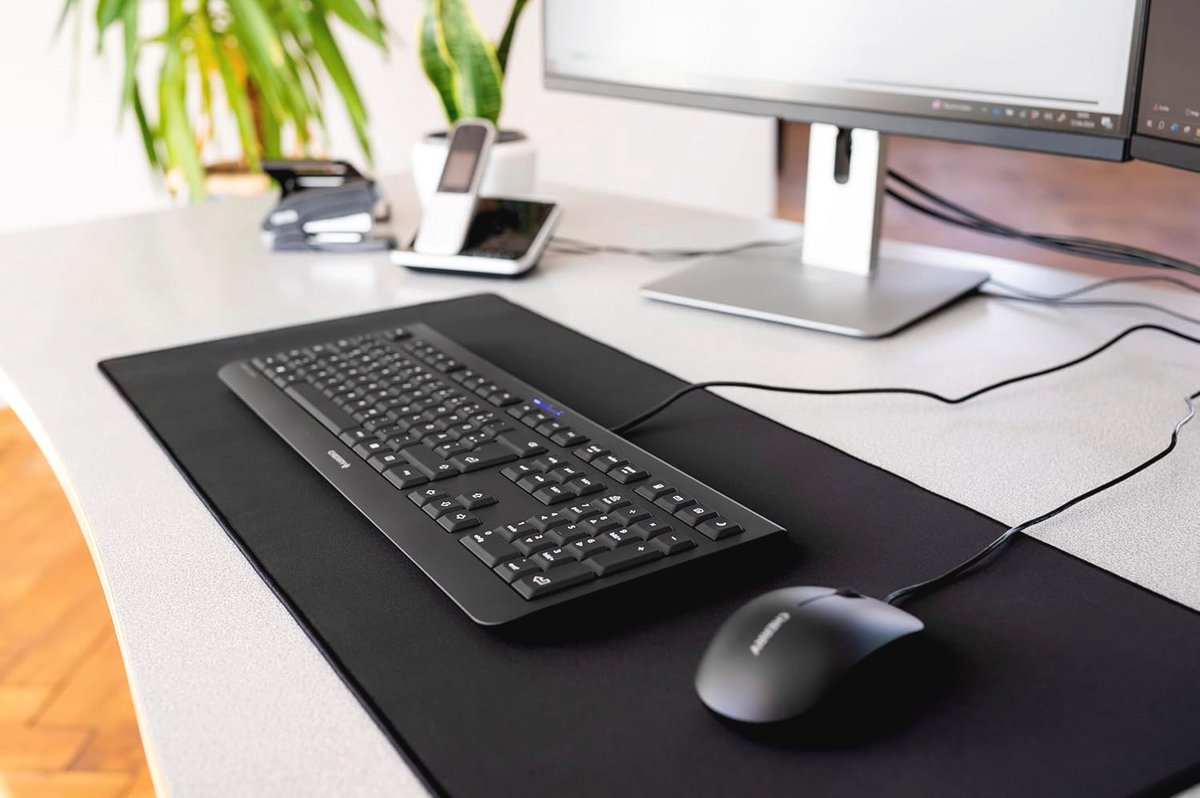 Draadloze Toetsenbord Muis Set met 4 Extra Toetsen, EU Formaat, QWERTY