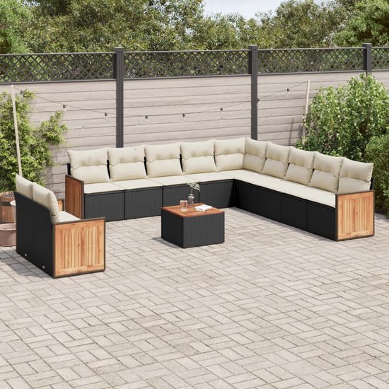 vidaXL-12-delige-Loungeset-met-kussens-poly-rattan-zwart
