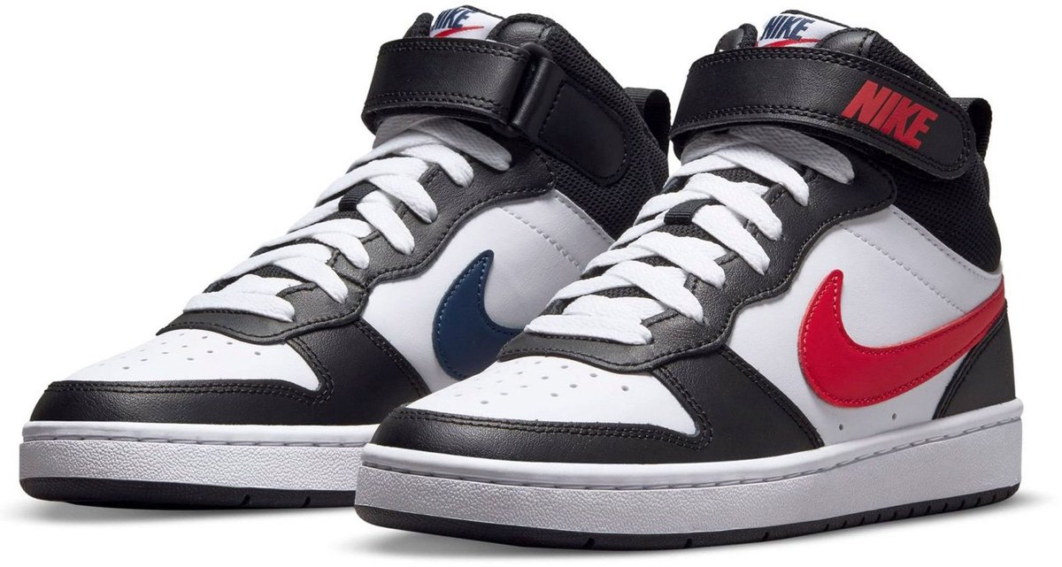 Nike Court Borough Mid 2 zwart - wit - rood