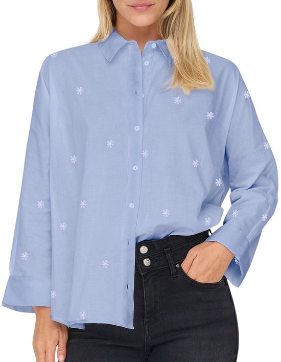 Only New Lina Grace LS Emb Blouse Dames - Maat M