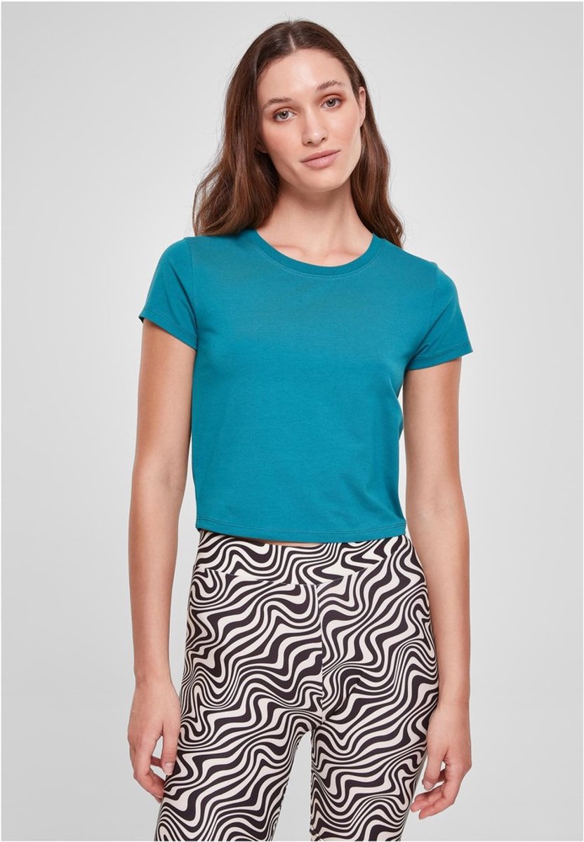 Urban Classics Stretch jersey Crop top XXL Blauw