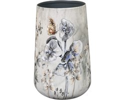 TS Collection - Vaas Designed by Lammie - Moonlight meadow - 13x20 - Metaal & Epoxy - Exclusieve woonitems voor binnen - Handgemaakt - Unieke print - Designed by Lammie