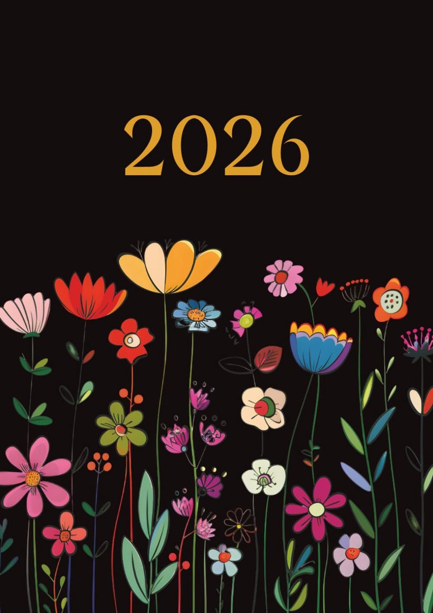 IMPERATORIS® Agenda/Planner/Weekplanner 2026 A4 - Voor Volwassenen en Kinderen - Bloemen