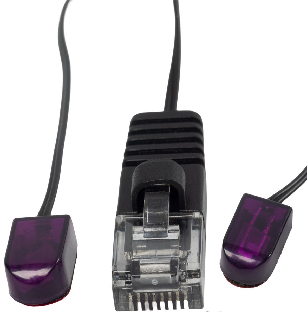 BOSSCOM 2x IR-receiver - RJ45 kabel voor B&O | zwart | 0,50 meter