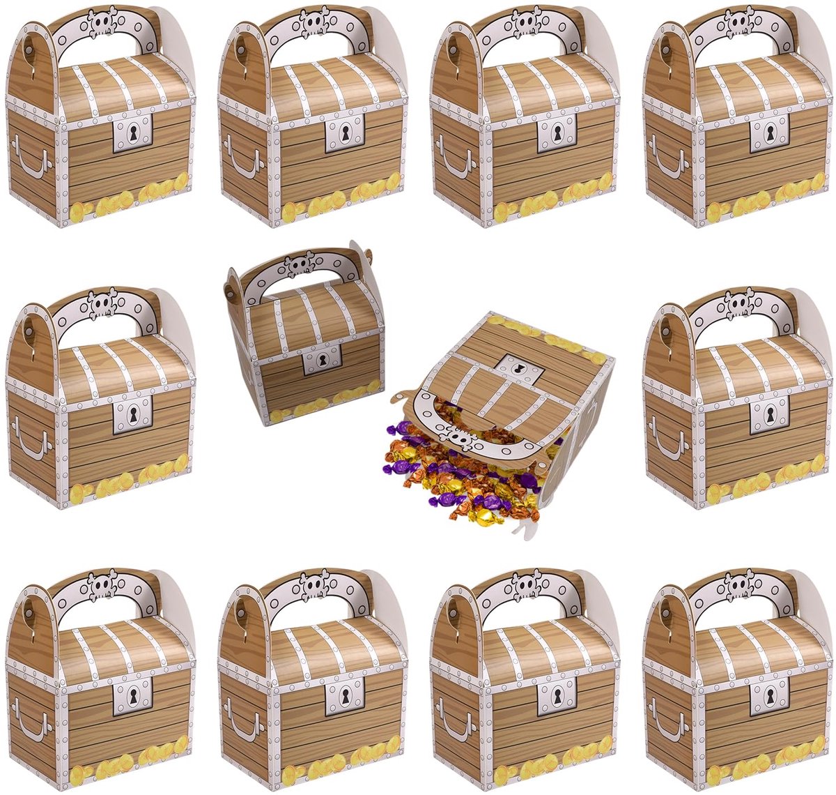 IMPERATORIS® Uitdeelzakjes met Strip/Stickers - Koekzakjes/Snoepzak/Geschenkzakjes - 10 stuks