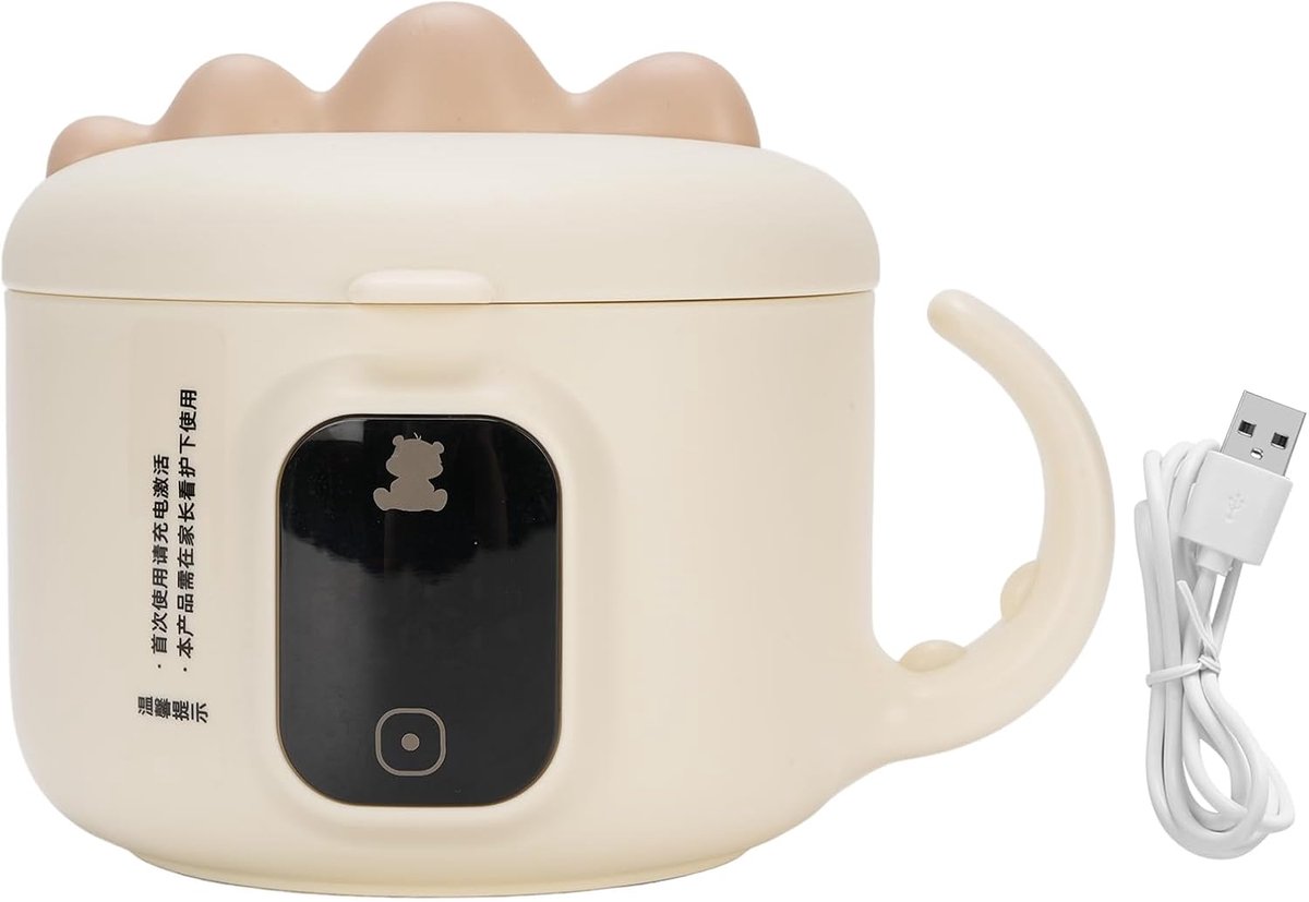 Lunch Box voor Voedselverwarming - 400ml Capaciteit - Verstelbare Temperatuur - RVS Babyvoeding Warmhouder voor Volwassenen en Baby
