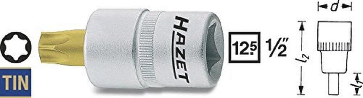 T25 Schroevendraaier Socket - Zilver