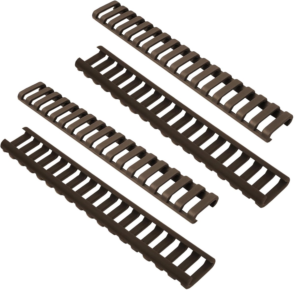 Rubber Rail Cover - 18-Way Rubber Rail Protection - Ladder - TAN - Pack of 4
