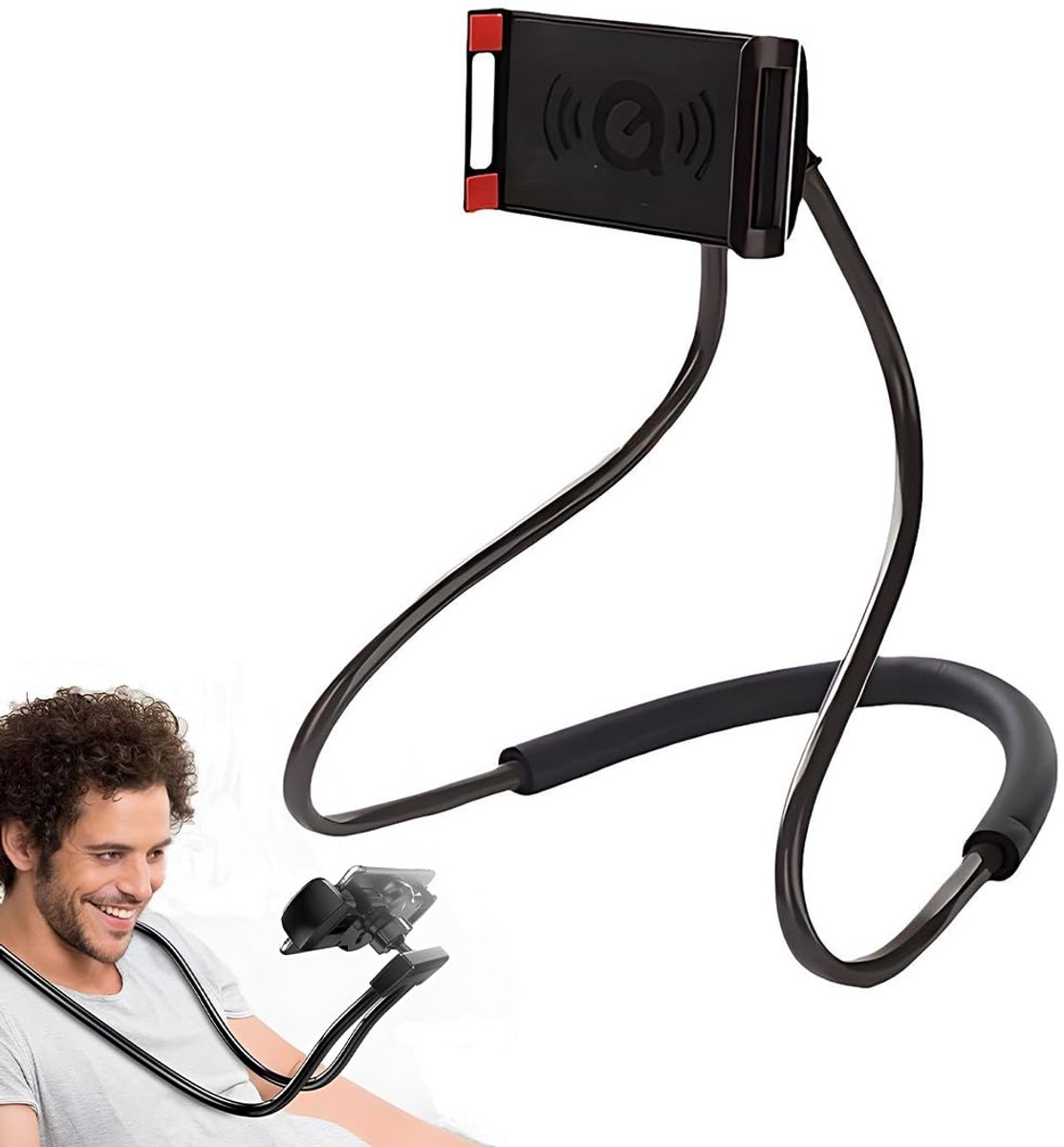 Unyqoos® Flexibele telefoonhouder met 360 graden draaibare arm voor bed en bureau