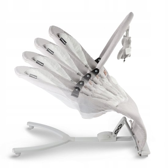 Kidwell Rubi Babyleunstoel - Grijs/Wit - 0-9kg van Merkloos — afbeelding 4