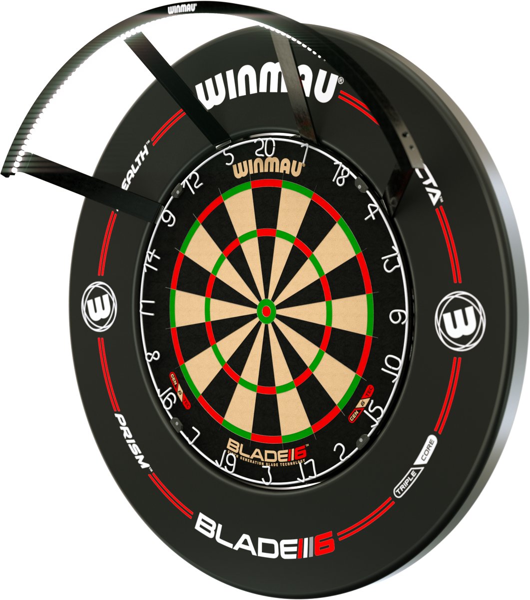 Winmau Blade 6 + Winmau Polaris + Winmau Pro-Line Surround Bundle - Dartset