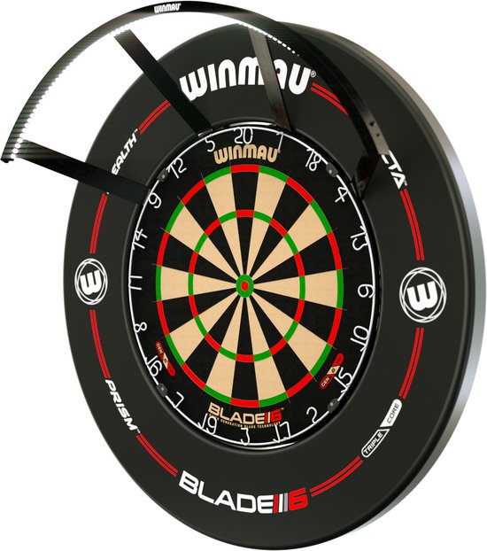 Winmau dartbord met surrounds en verlichte ring